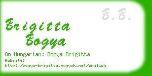 brigitta bogya business card